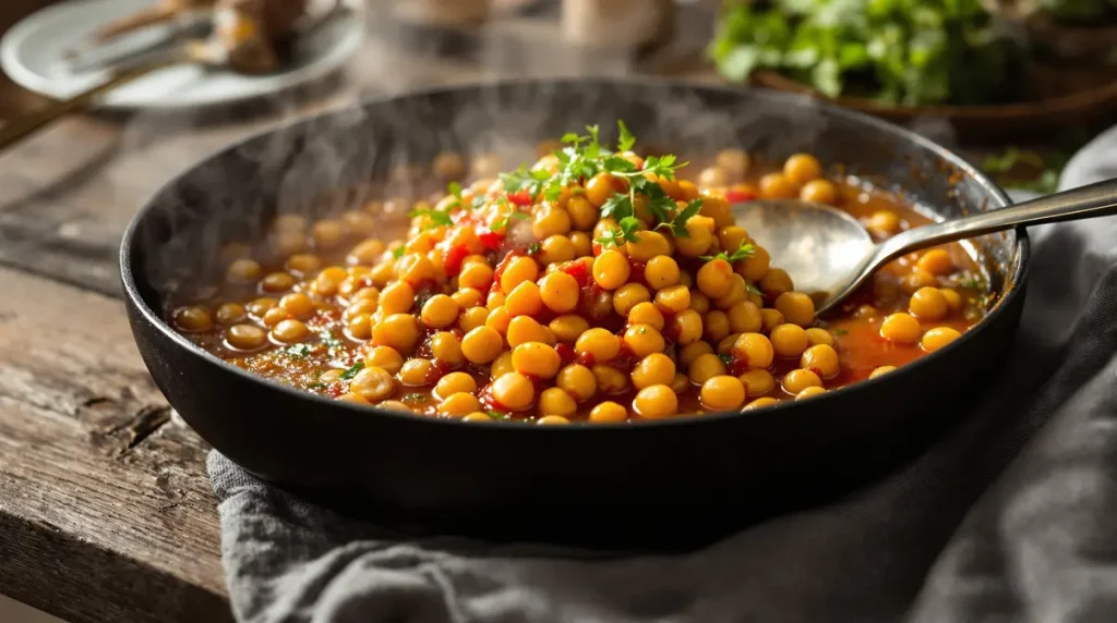 J'ai arrêté de snober les pois chiches en boîte : avec cette onctueuse sauce tomate-moutarde, c'est devenu mon plat réconfort préféré